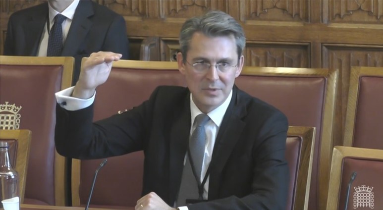 Miles Giving Evidence To Financial Services Regulation Committee